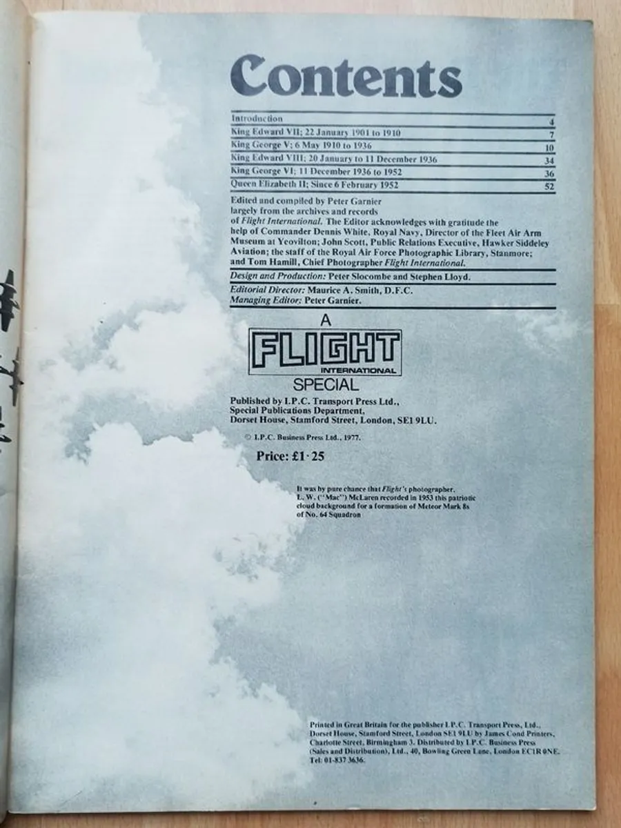 "Royal Wings Through Five Reigns"  rare souvenir magazine 1977 - Image 3