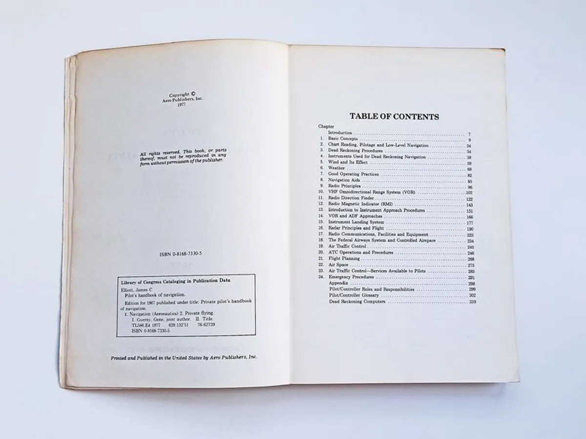 "Private Pilot's Handbook of Navigation"  by Lt. Maj. James C. Elliott and Lt. Col. Gene Gurney  1977  paperback - Image 4
