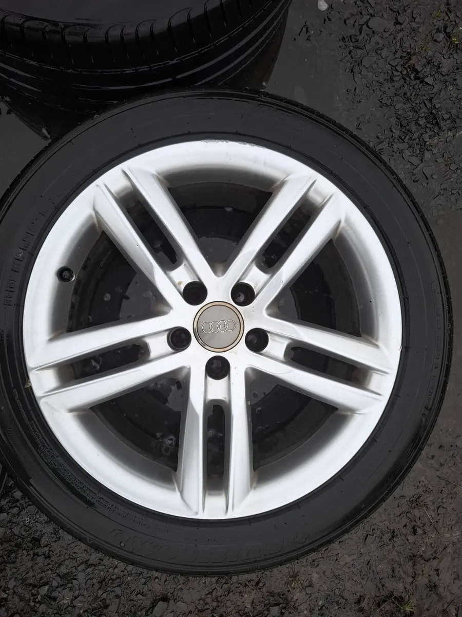 18" Genuine Audi A6 S Line Alloys with tyres - Image 3