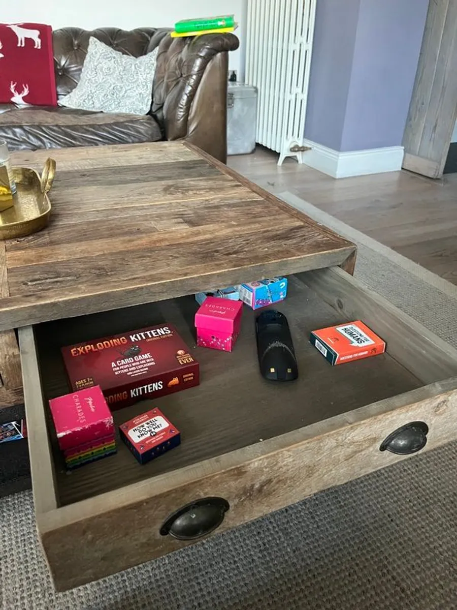 Solid Wood Coffee Table - Image 4