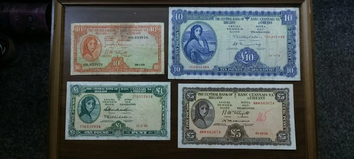 Lady Lavery Banknote Set  Ireland (Pre-Decimal) - Image 1