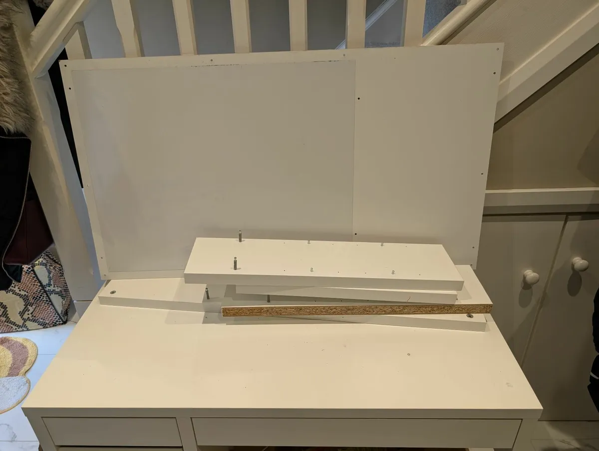Ikea Desk with top shelf - Image 2