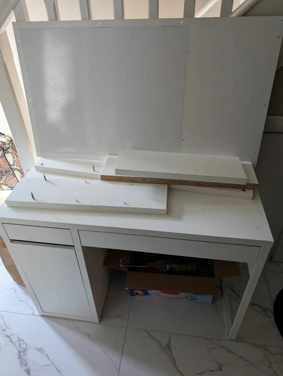 Ikea Desk with top shelf - Image 3