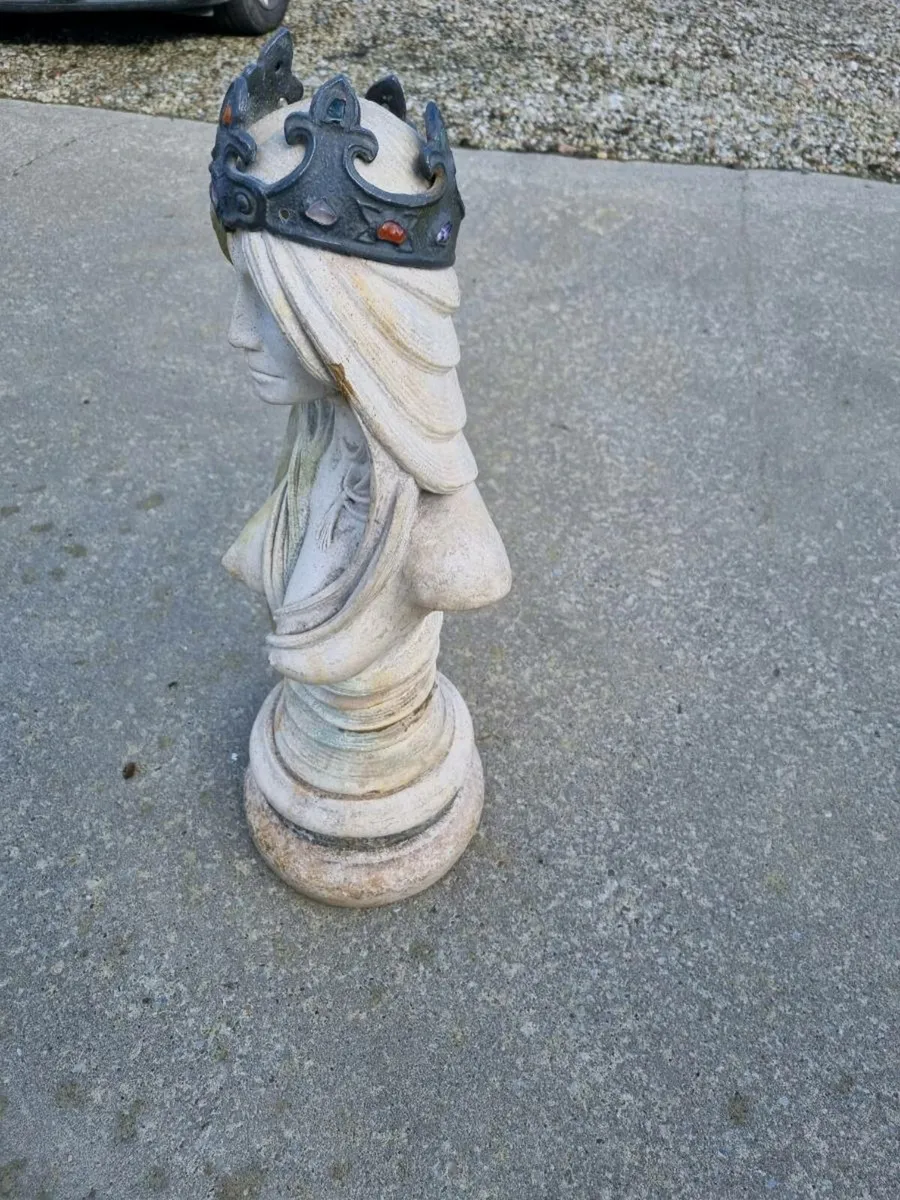 Heavy Stone Bust of Queen Guinevere - Image 4
