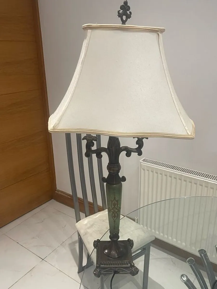 Al Frank Table lamp and candle stick holders - Image 3