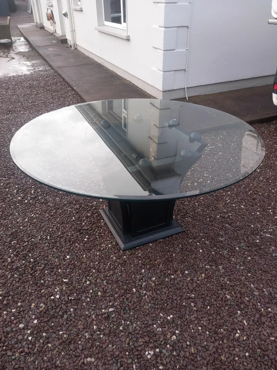 Free Large Glass Dining Room Table - Image 2