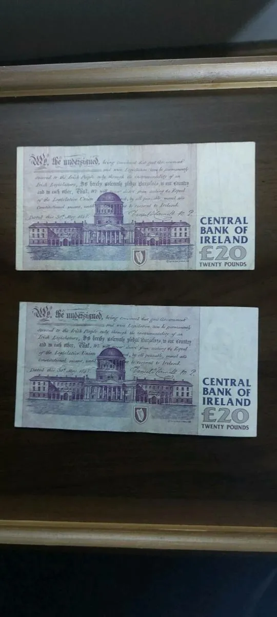 Irish £20 Pre-Euro Banknotes (Pair) - Image 2