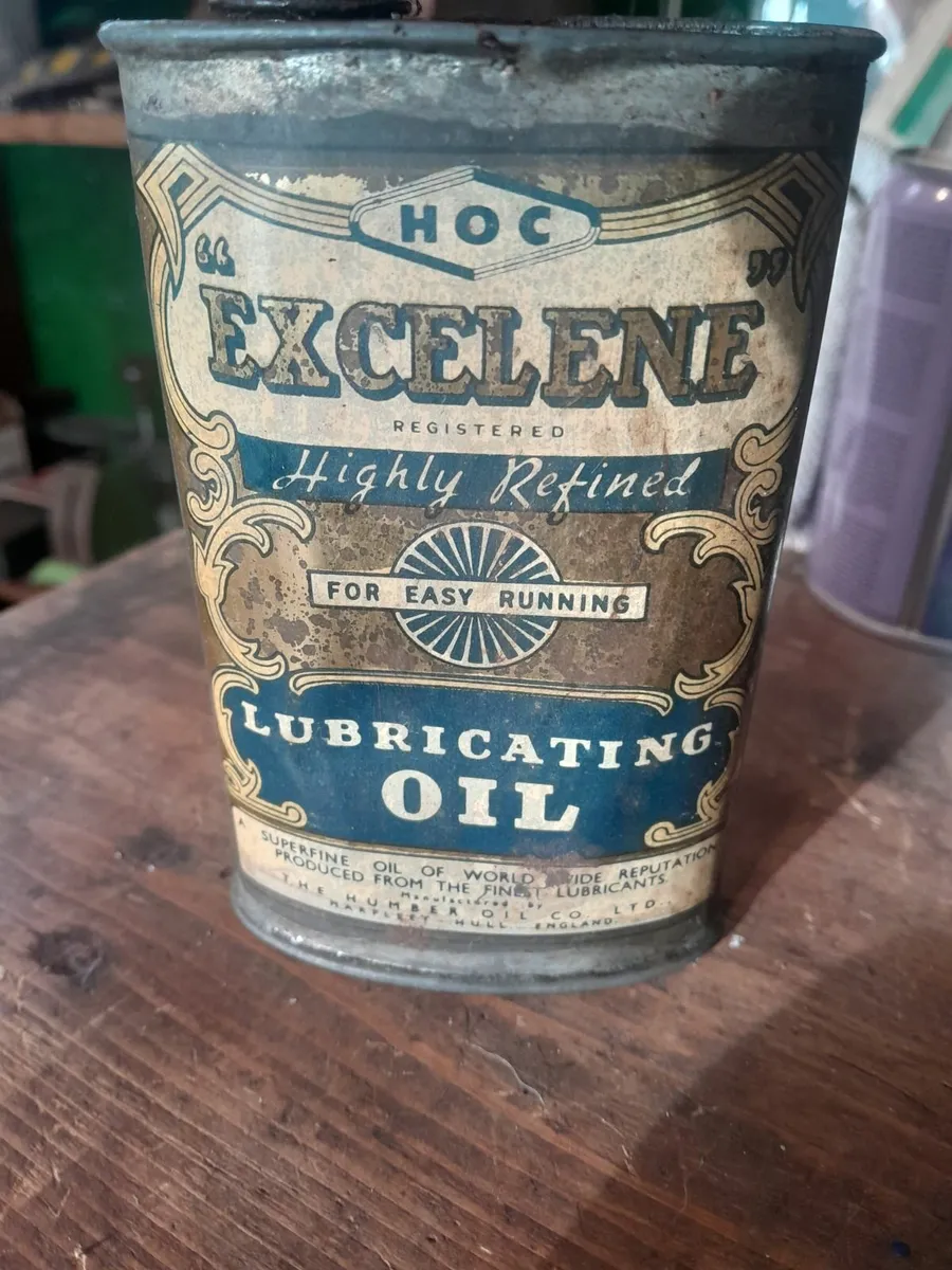 Excelene lubricating oil tin - Image 3