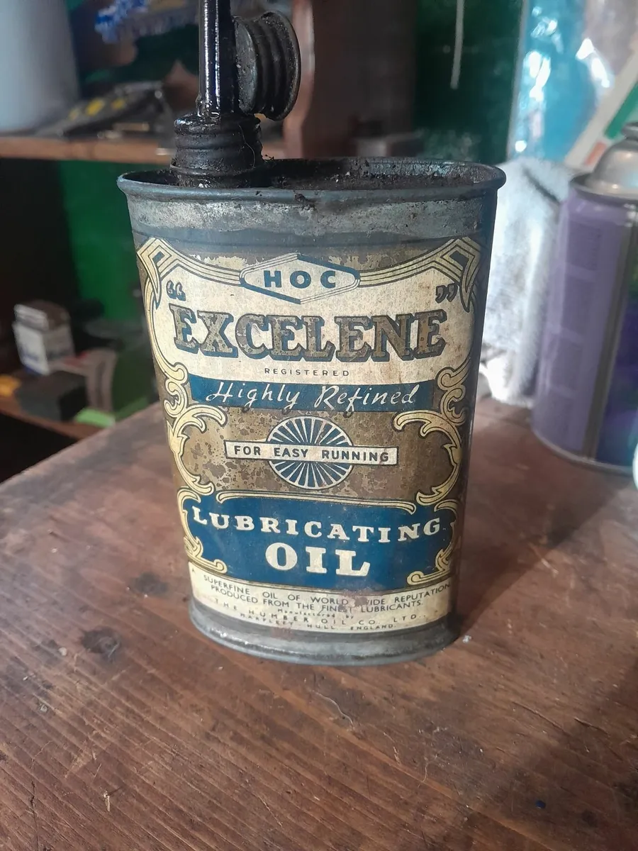 Excelene lubricating oil tin - Image 4