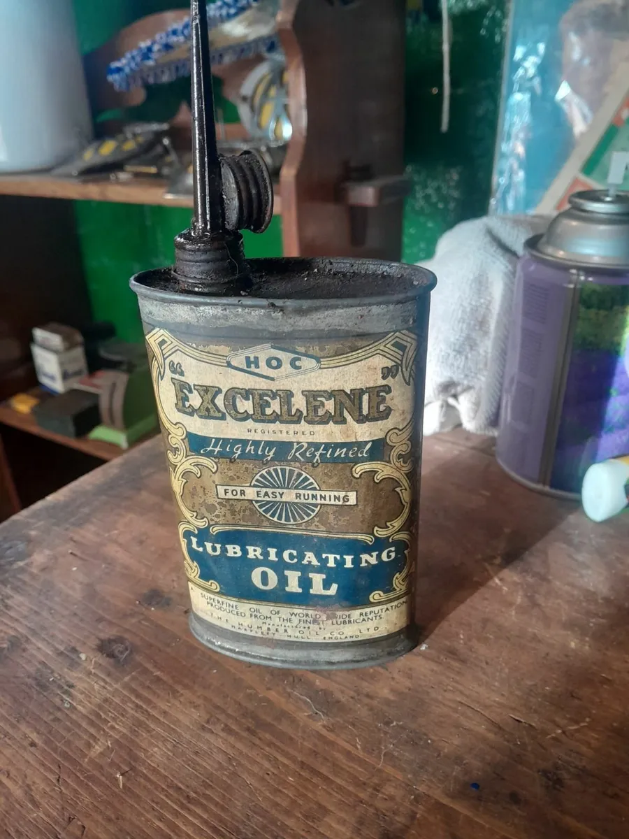 Excelene lubricating oil tin - Image 1