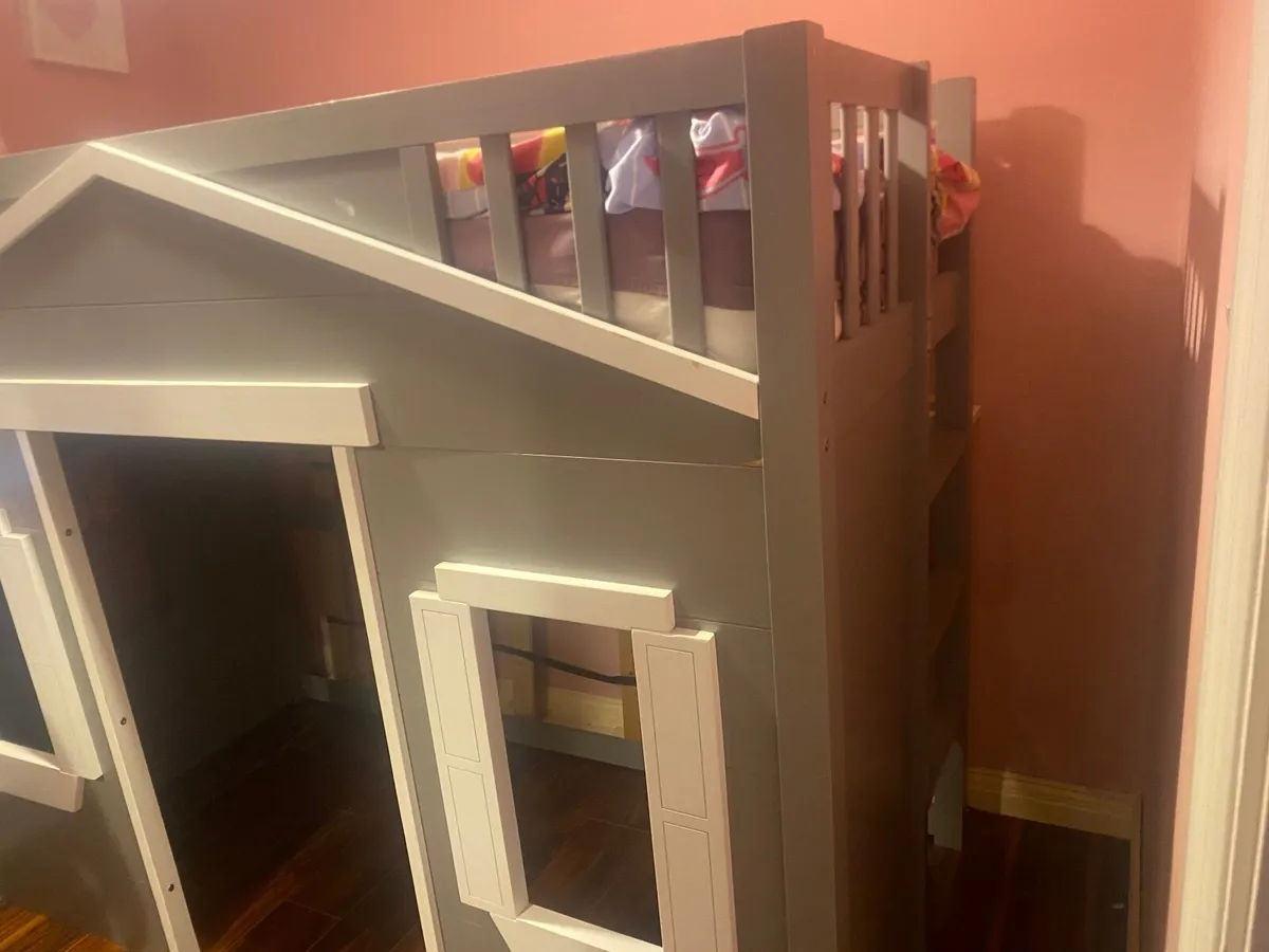 Farmhouse grey Mid sleeper Bed - Image 1