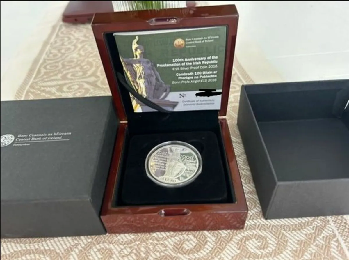 Ireland 2016 Silver Proof €15 100th Ann of Irish R - Image 1