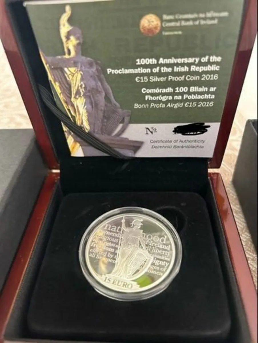 Ireland 2016 Silver Proof €15 100th Ann of Irish R - Image 3