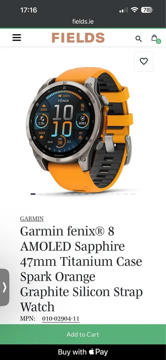 Garmin Fenix 8 - 47mm - Sapphire / Titanium - Image 1