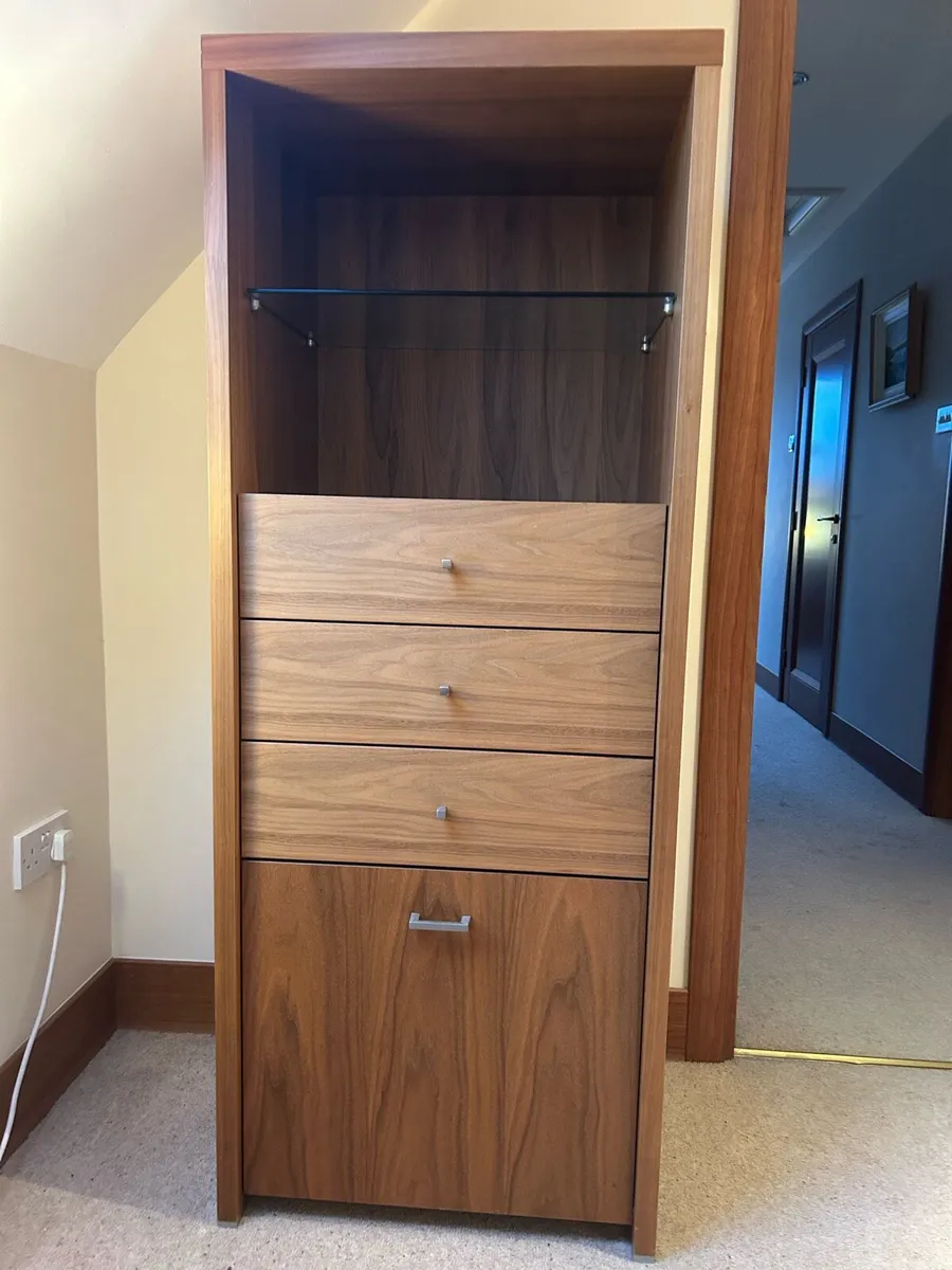 Walnut cabinet with drawers - Image 1
