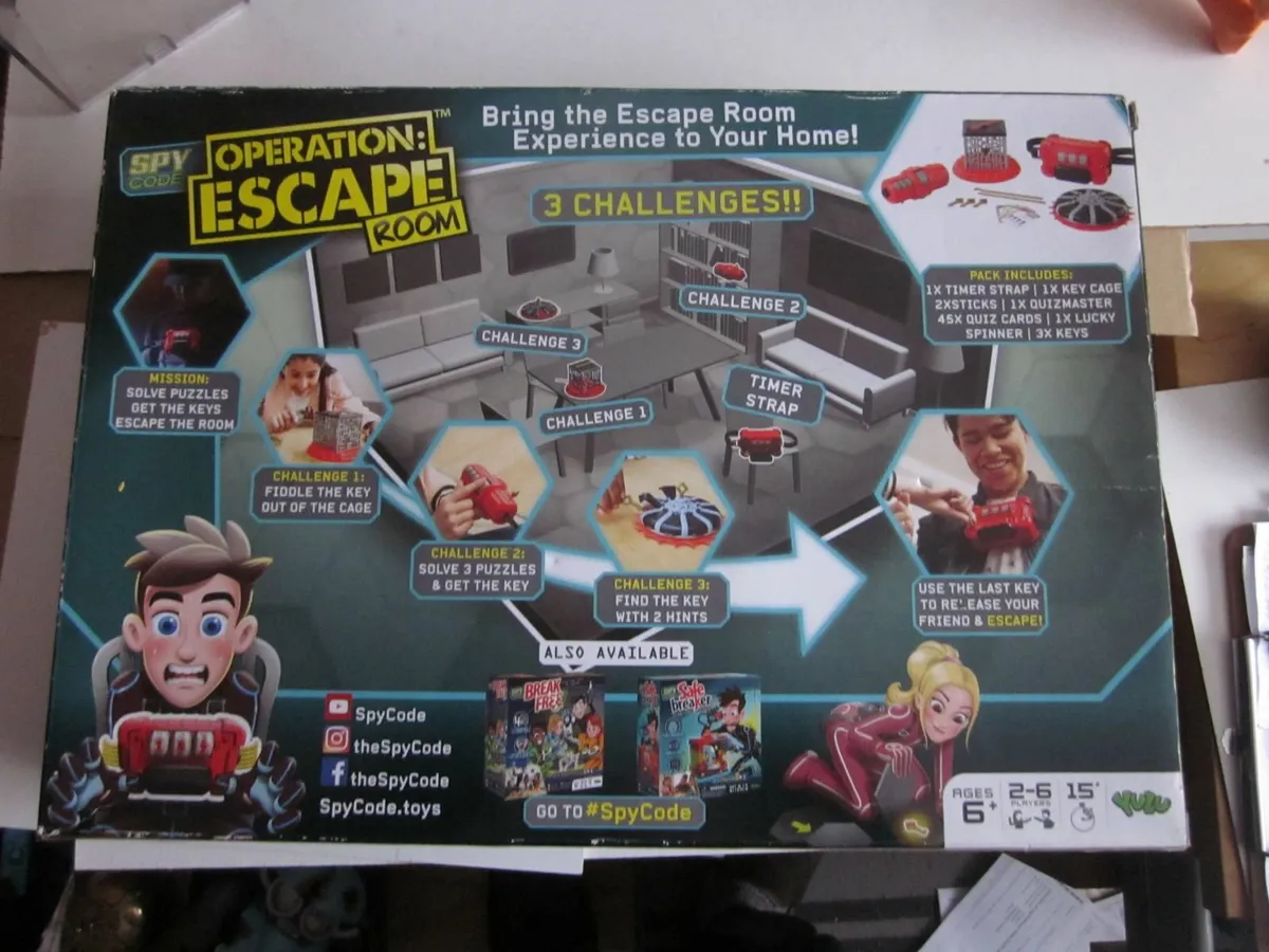 Operation Escape Room Board Game New - Image 2