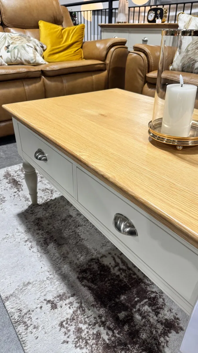 Anglia Oak Coffee Table Ex Display - Image 3