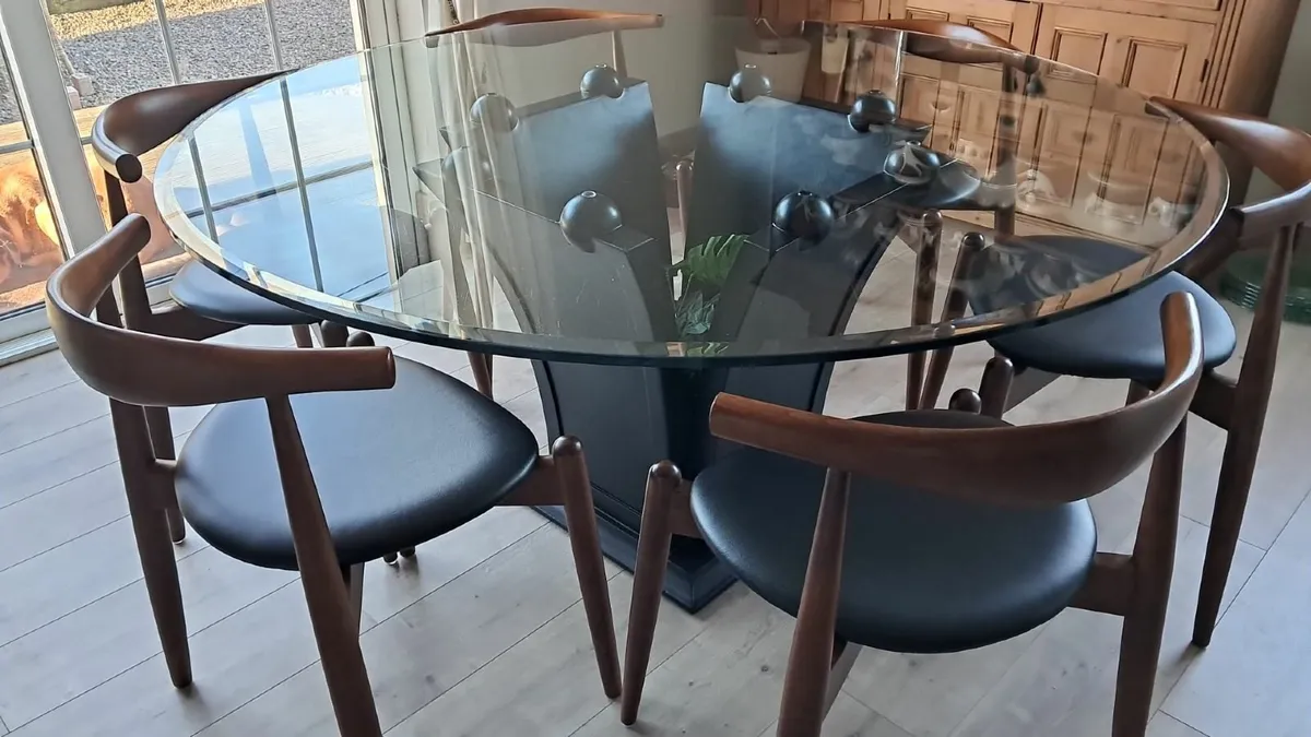 Free Large Glass Dining Room Table - Image 1