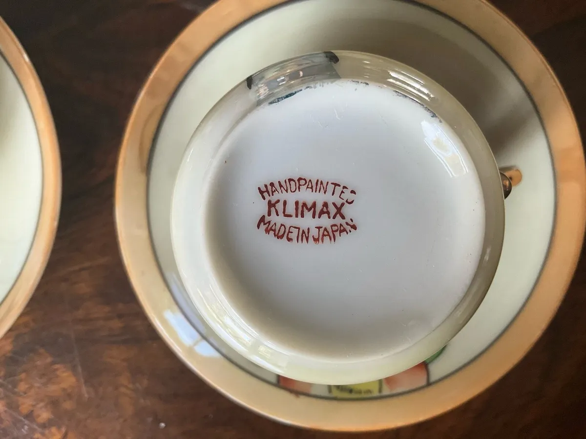 Japanese Hand Painted Lustre Coffee Set - Image 3