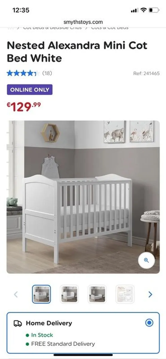 cot and mattress - Image 2