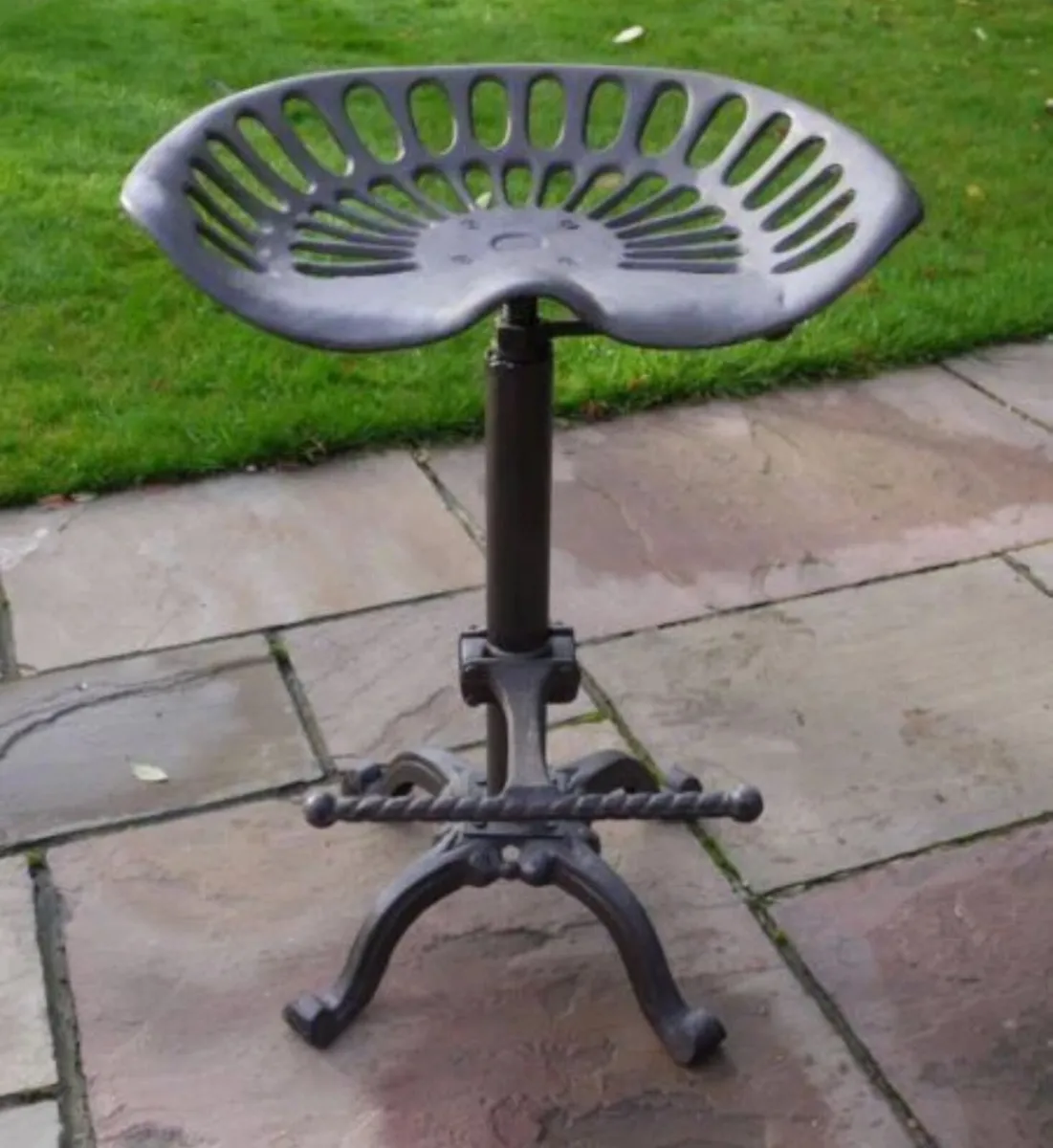 Cast Iron Tractor Style Kitchen Bar Stool NEW - Image 2