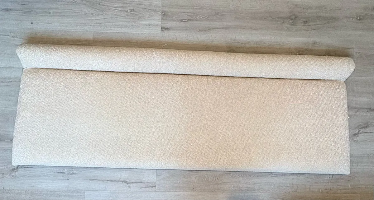 Cream fabric headboard suitable for double/king - Image 1