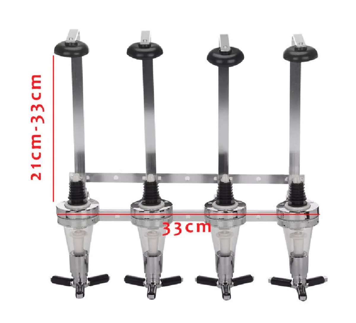 4 Bottle Wall Mounted Optic Dispenser Home Bar - Image 4