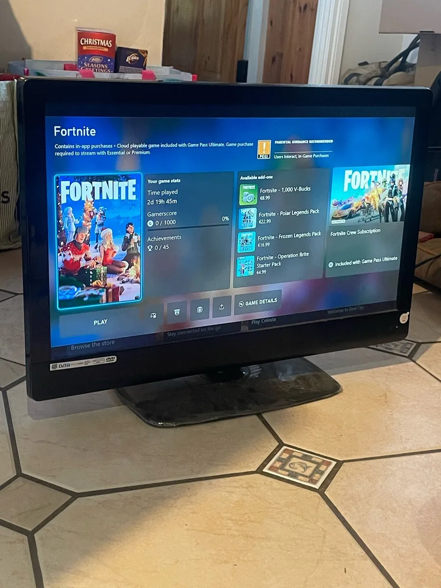 23 inch Flatscreen LCD TV with  Xbox 1X - Image 1