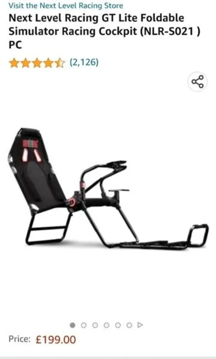 Logitech G29 Next level Racing Seat - Image 4