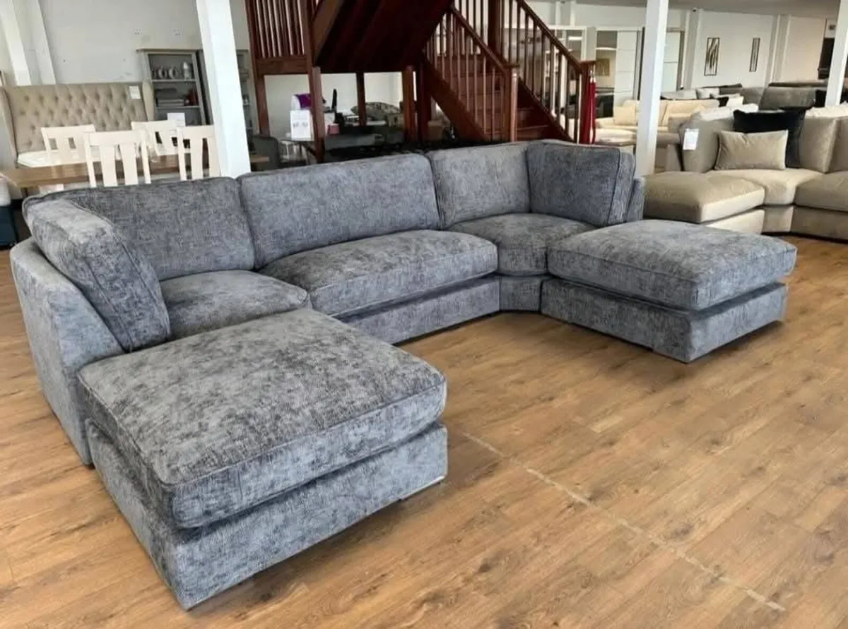 Ushape Scatter & Fullback Cushions Sofa - Image 4