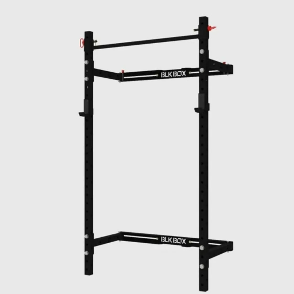 Wall-Mounted Folding Squat Rack – Black - Image 4
