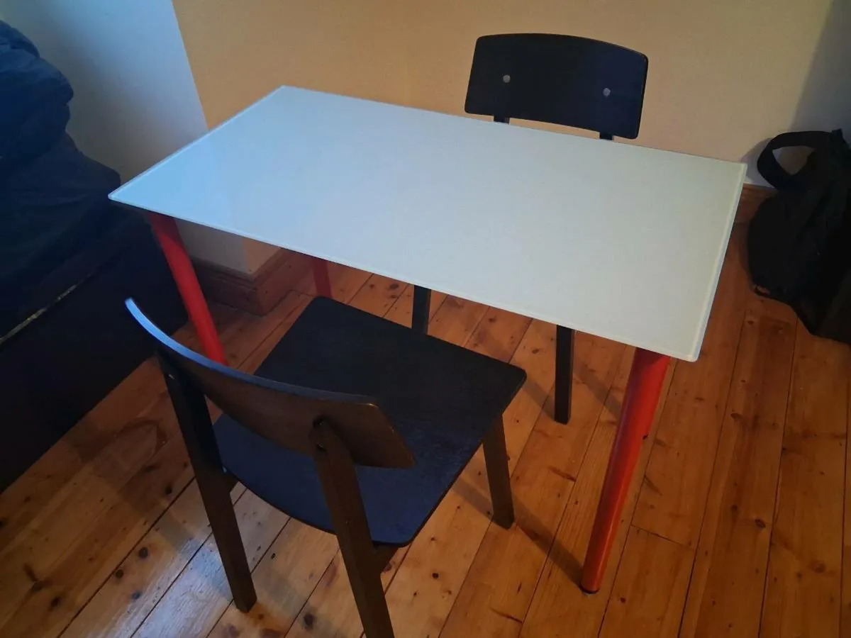 Study Table / Study Desk & 2 Chairs - Image 1