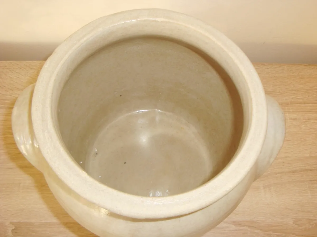 Large French confit pot vase - Image 2