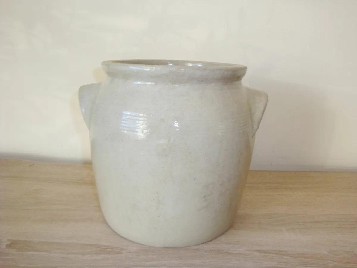 Large French confit pot vase - Image 4