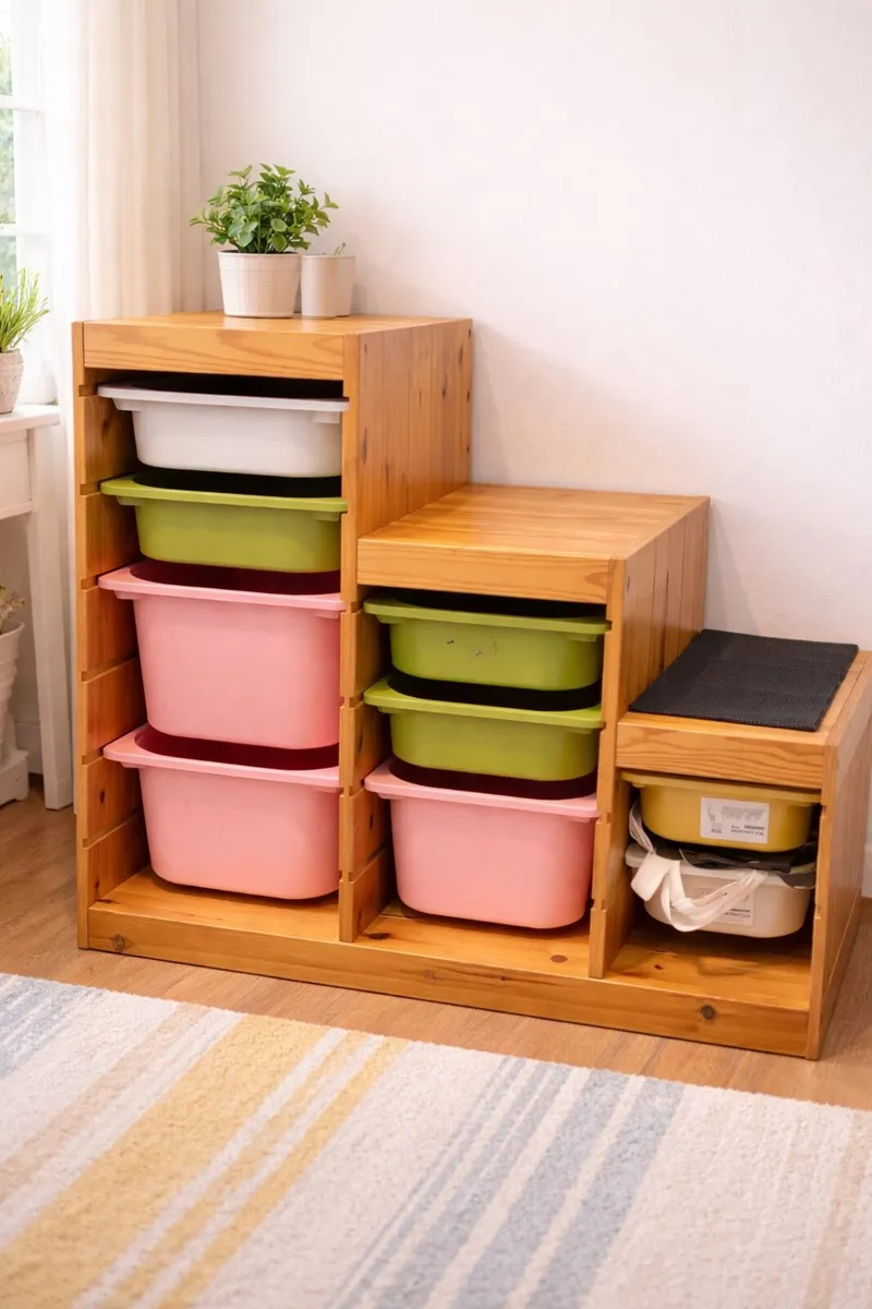 Trofast boxes included