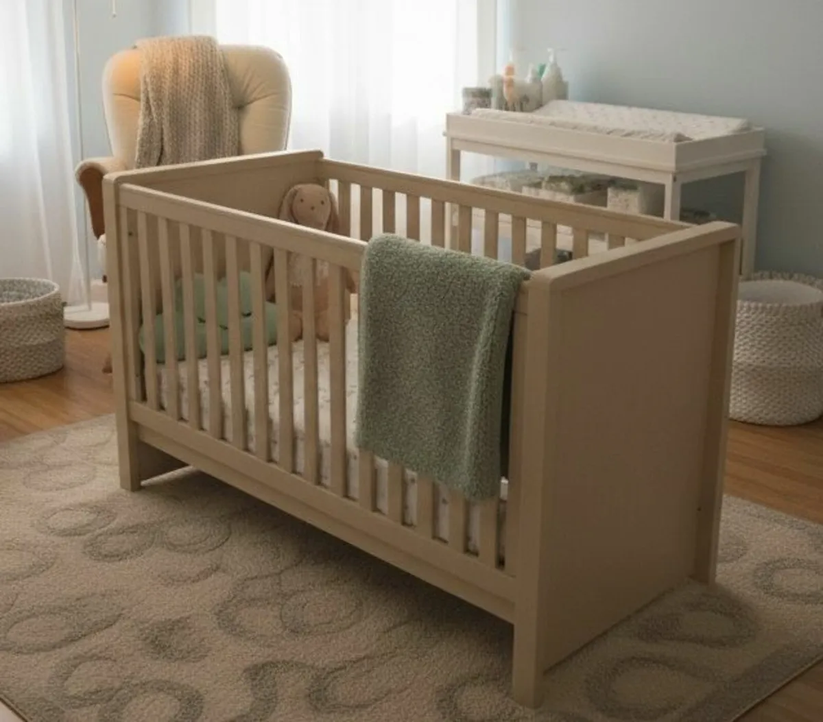 Kub Madera Cot Bed with Mattress - Image 1