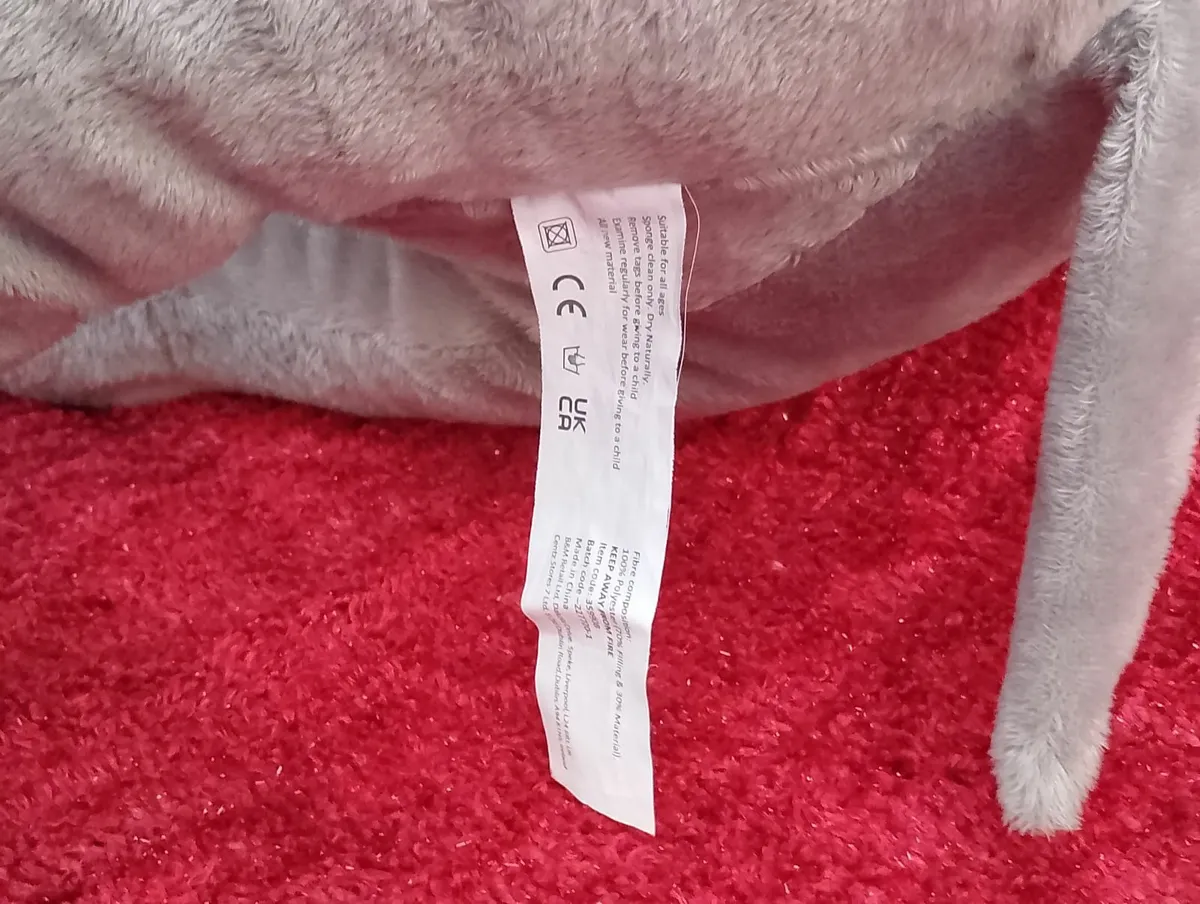 Large Plush elephant soft toy - Image 3