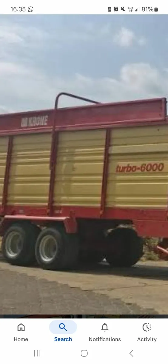 Krone turbo wagon wanted - Image 1