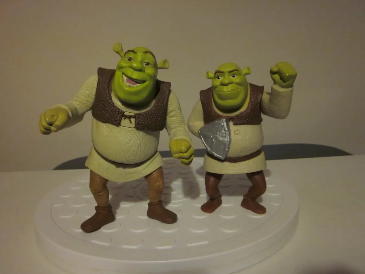 McDonalds Happy Meal Two Shrek Figures - Image 1