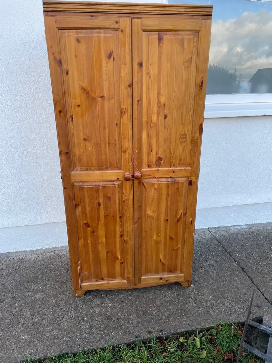 Pine wardrobe (small damage ) €50 - Image 1