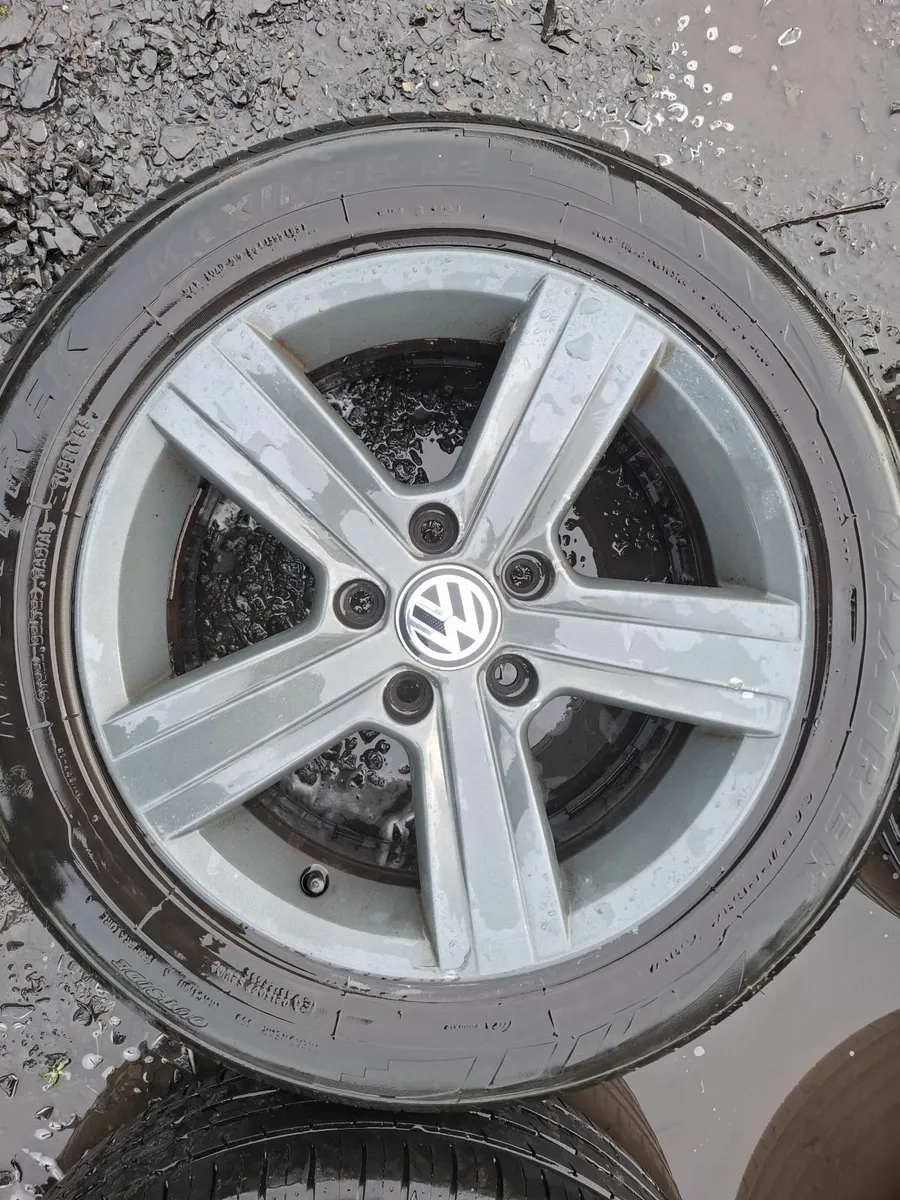 16" Genuine Vw Dover Alloys with tyres - Image 1