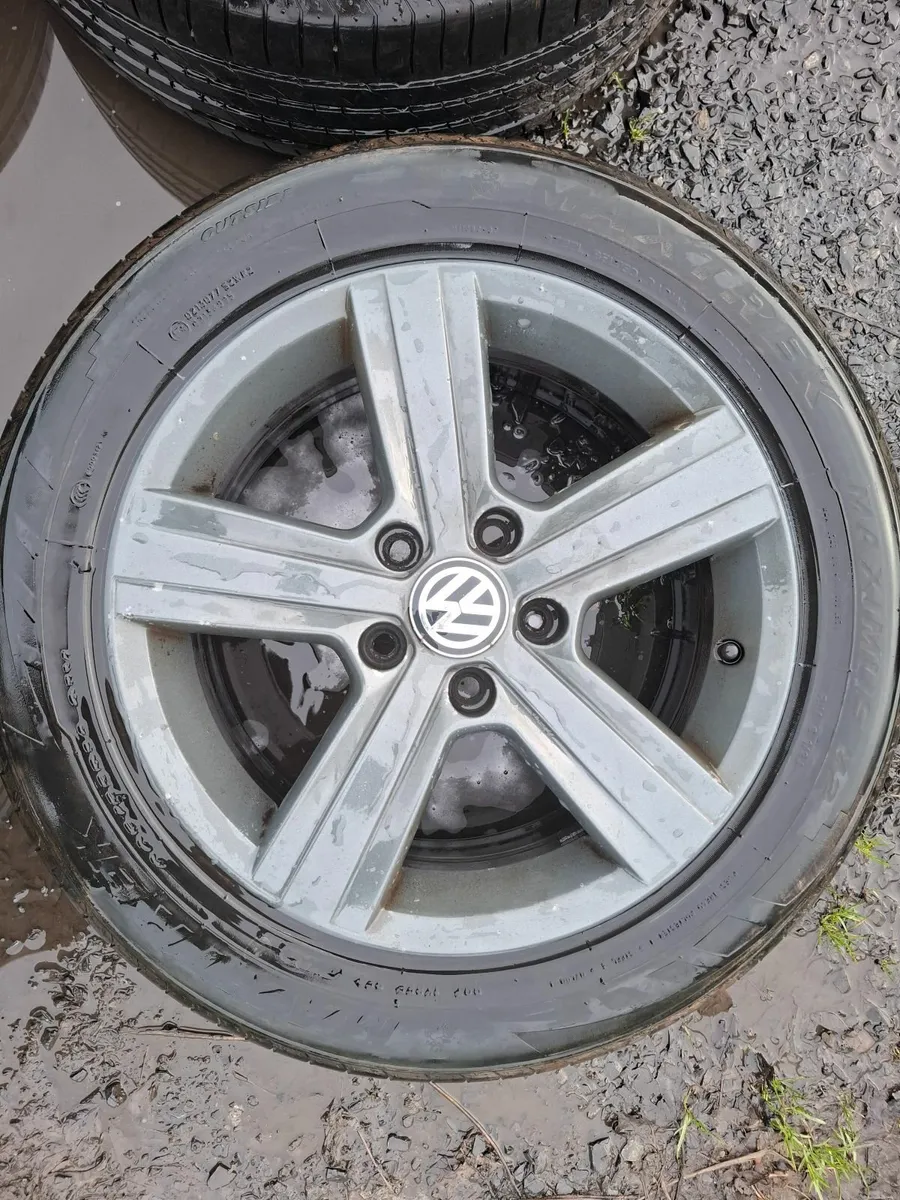 16" Genuine Vw Dover Alloys with tyres - Image 3