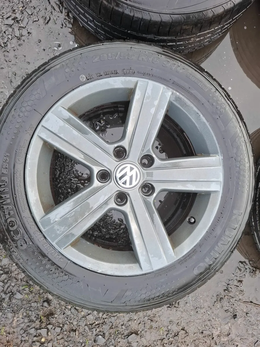 16" Genuine Vw Dover Alloys with tyres - Image 4
