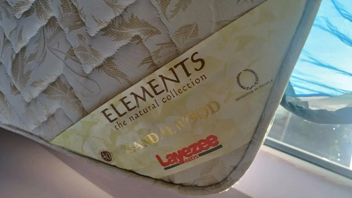 Double bed frame and mattress - Image 2