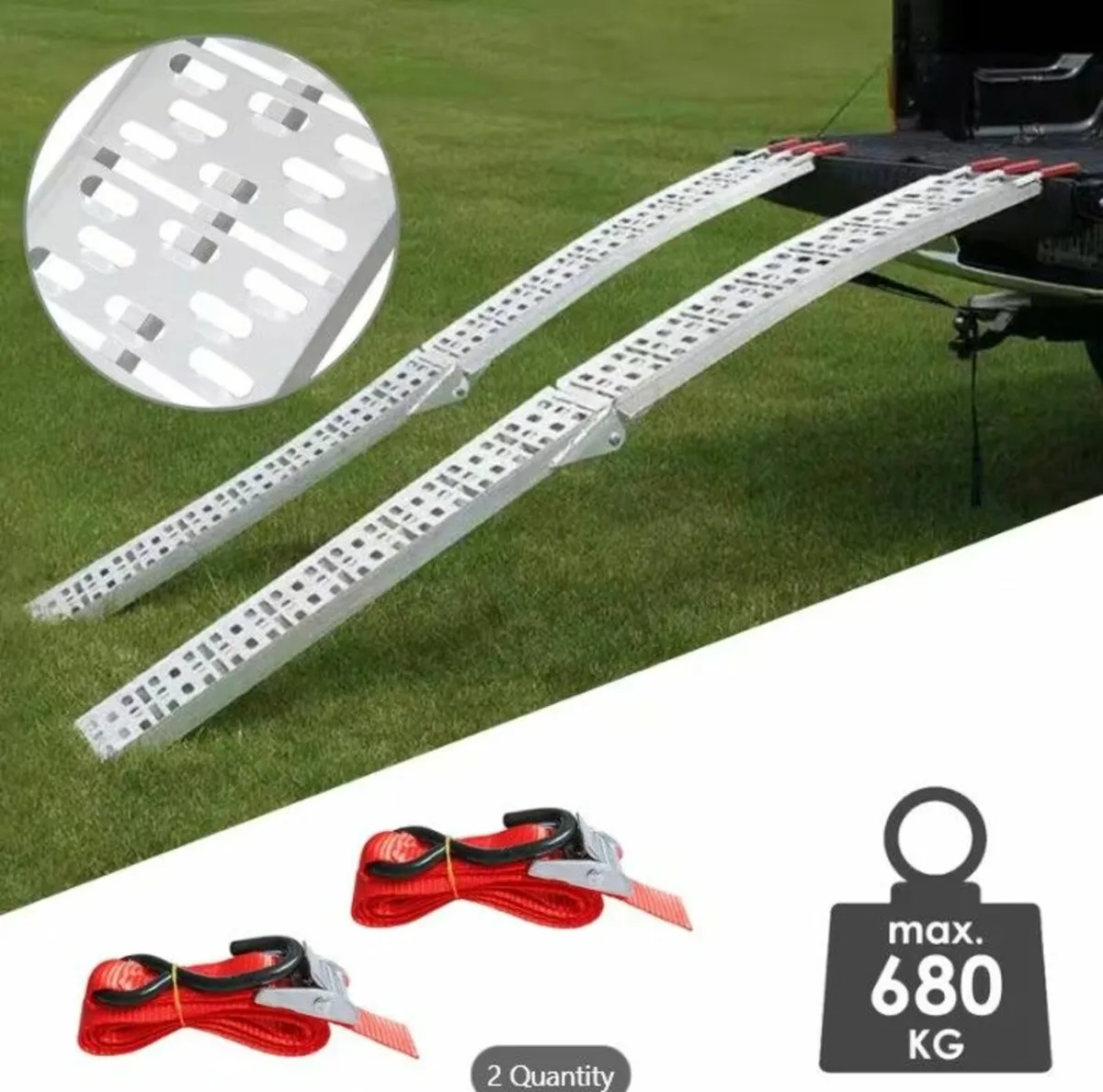 R Aluminum Ramps 2-Piece Heavy Duty - Image 3