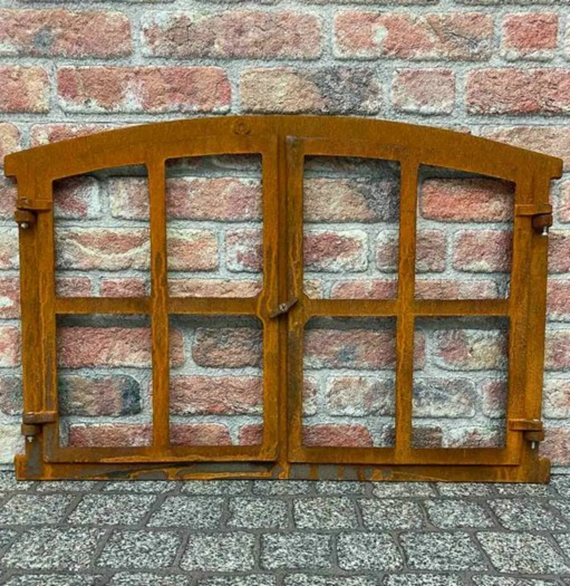 Antique-Style Cast Iron Barn Window - Image 2