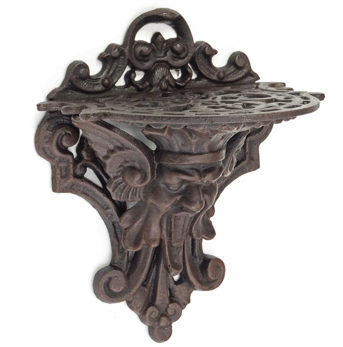 Cast Iron Gargoyle Wall Shelf Antique Style - Image 1
