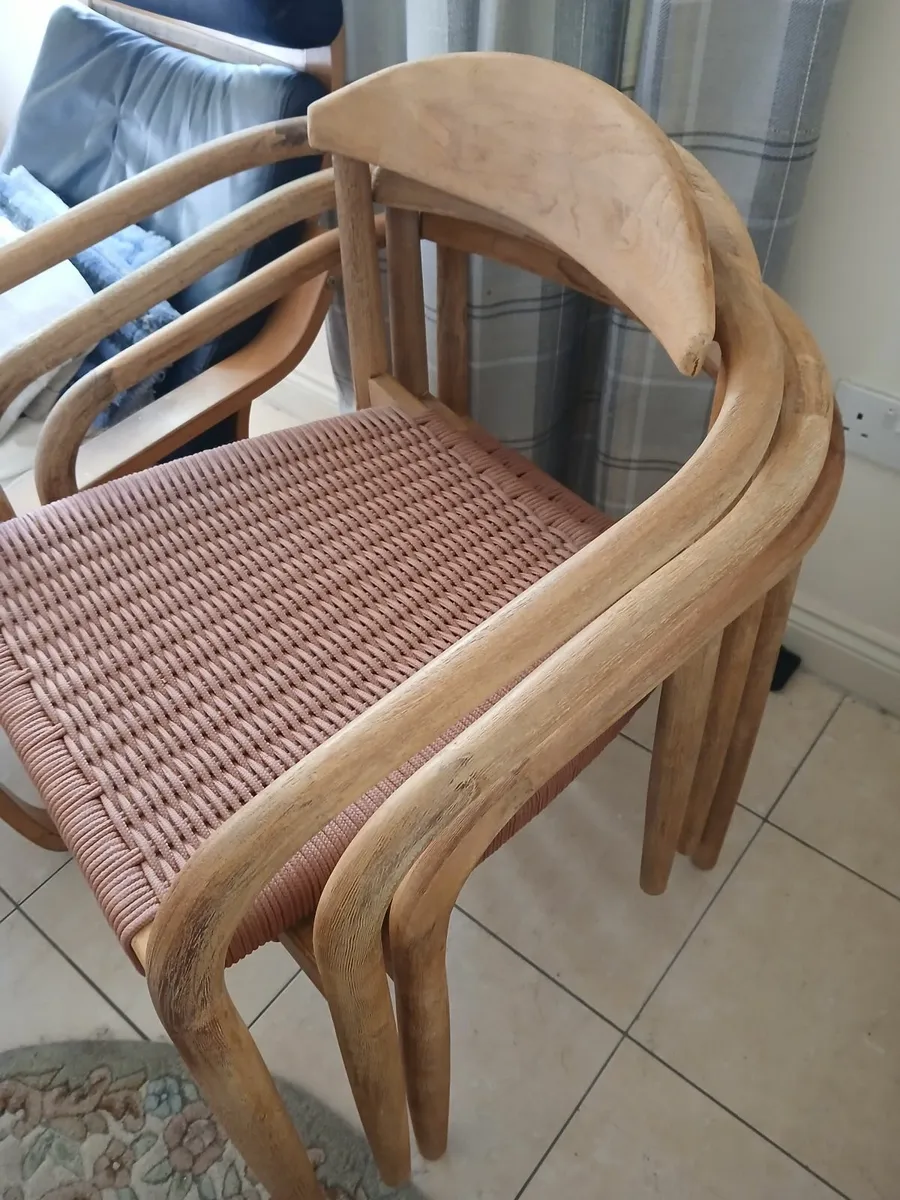 Set of four Kave Home Dining Chairs, Acacia Wood - Image 1