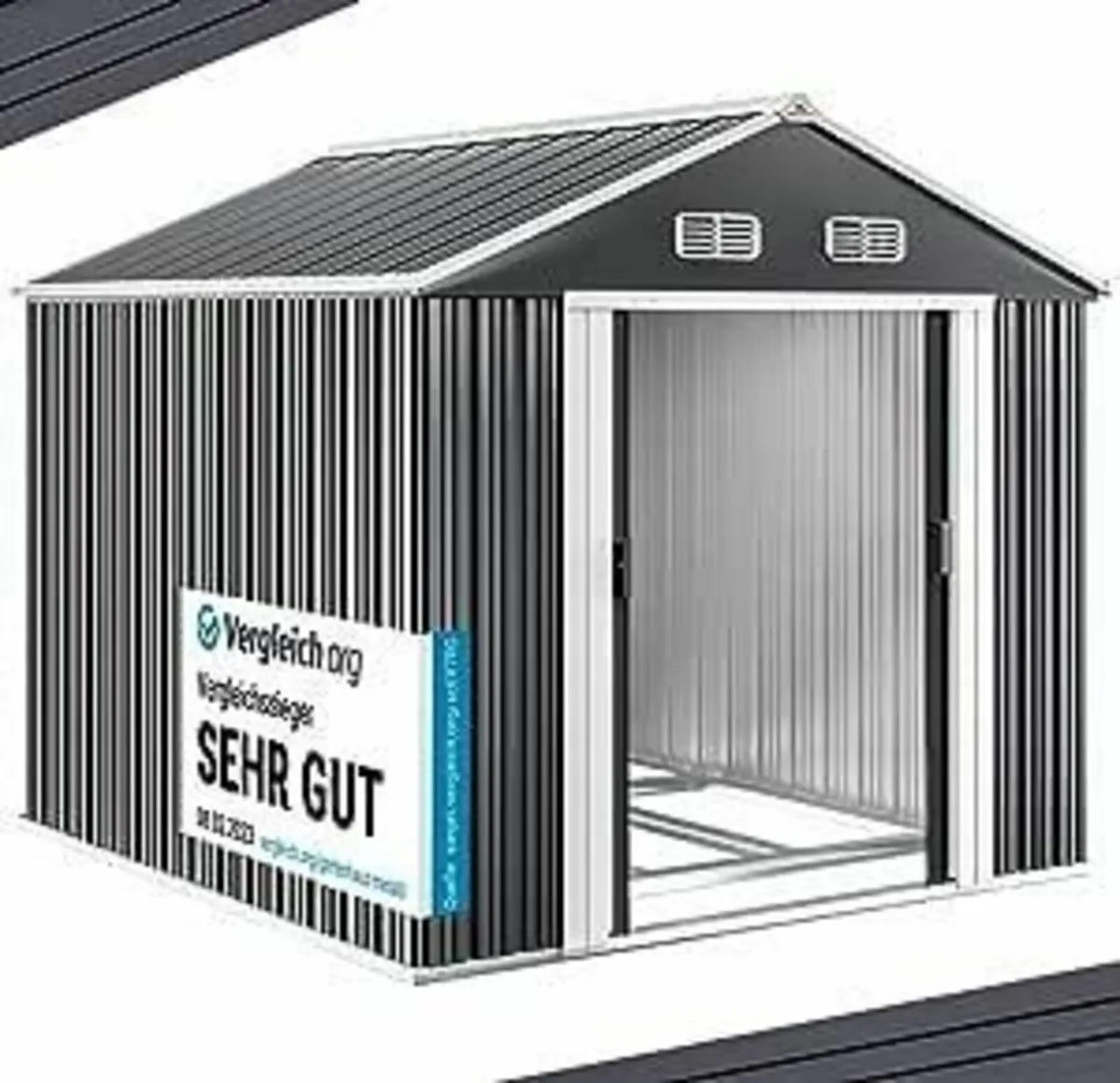 Metal Shed 8.4 × 10.2 × 5.8 ft - Image 4