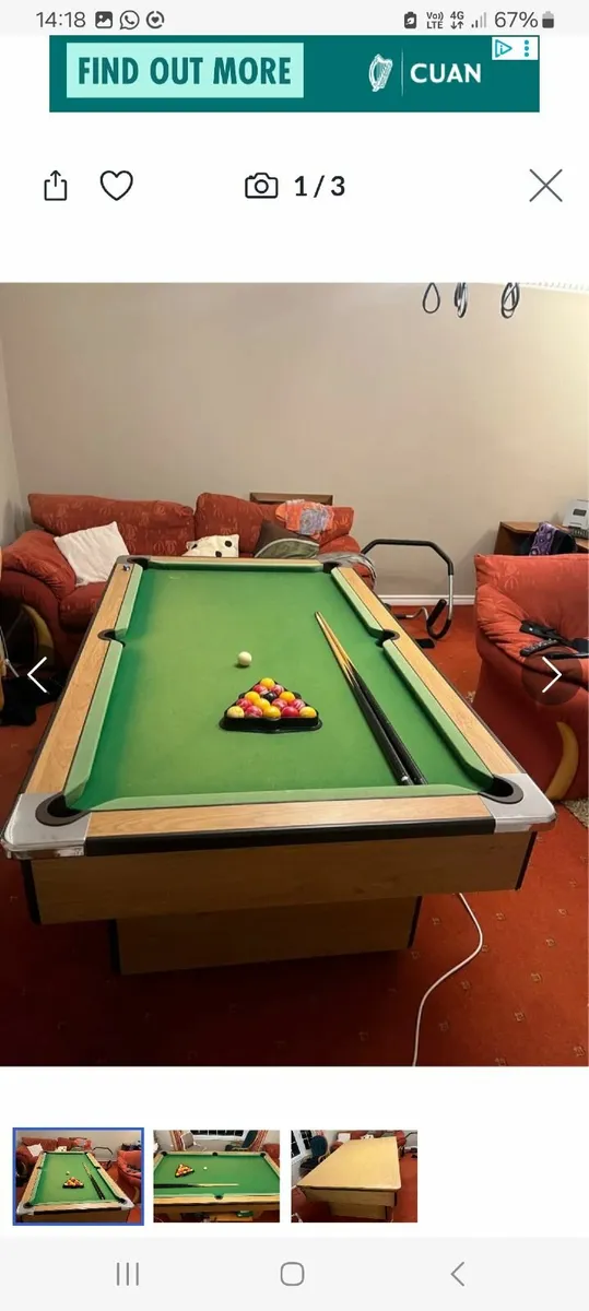 Pool table - Image 1